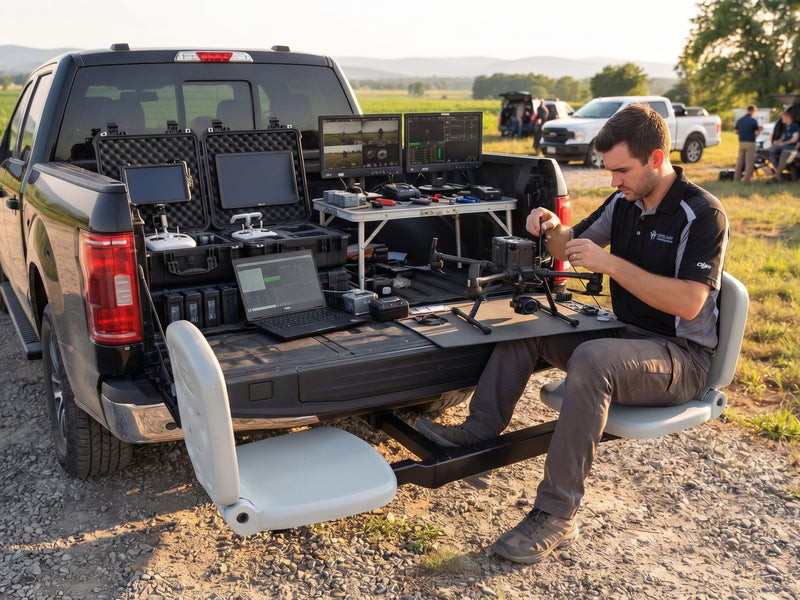 Crew using Tailbreaker as mobile workstation