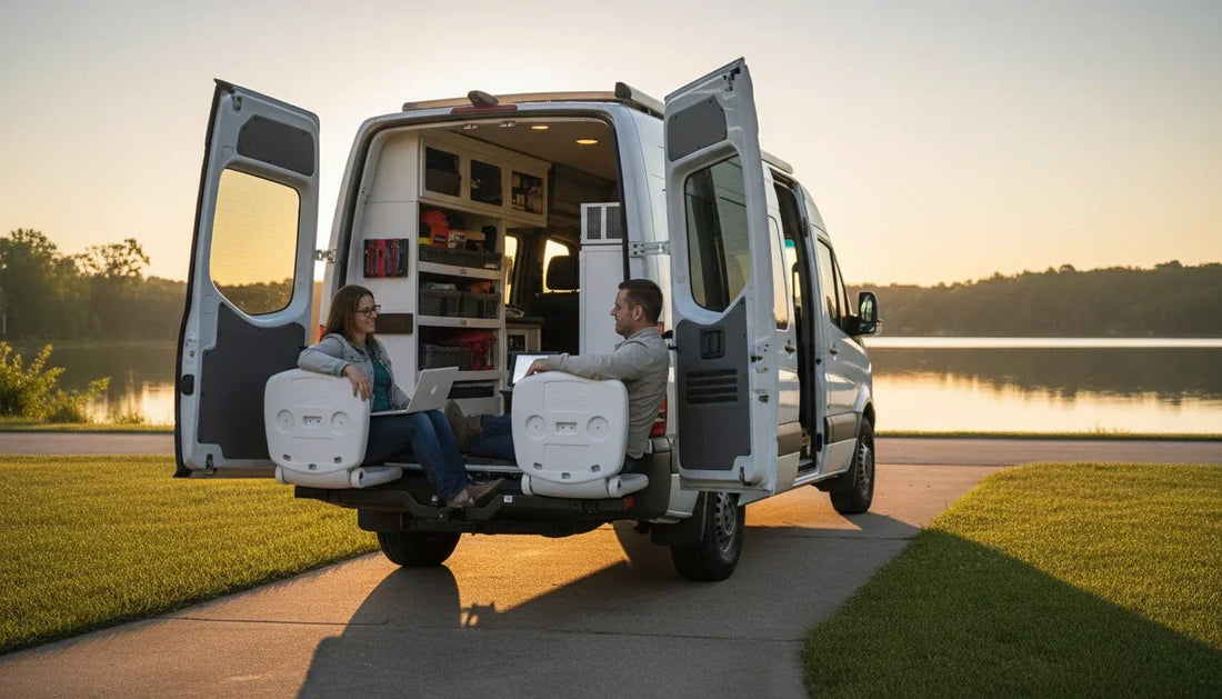 Van Life Office Setup: How Hitch Mounted Seats Transform Any Parking Spot Into Your Workspace - Tailbreaker