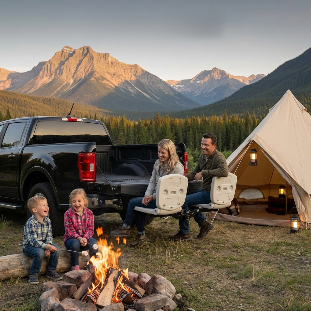 Tailbreaker: Hitch Mounted - 360° Dual Seating System